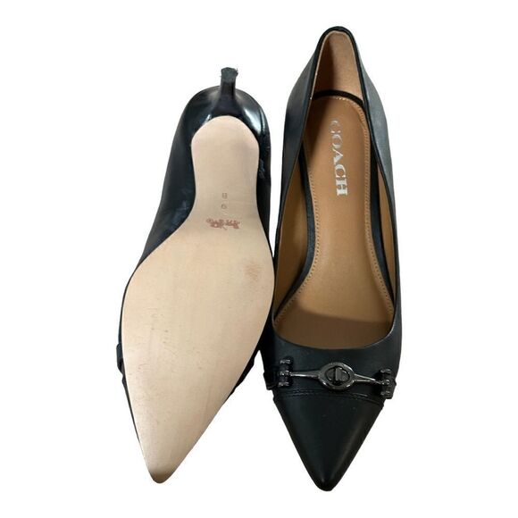 COACH Women’s Lauri Pointed-Toe Pumps in the Size 9M in Black Color - Picture 8 of 10
